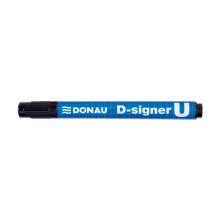 DONAU Alkoholos marker, 2-4 mm, kúpos, DONAU "D-signer U", fekete