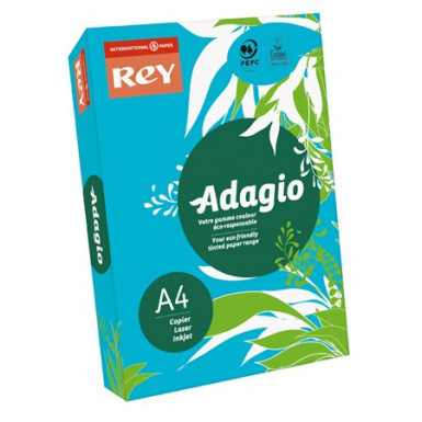 REY Másolópapír, színes, A4, 80 g, REY "Adagio", intenzív kék