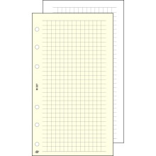 SATURNUS Kalendárium betét, jegyzetlap, "L", kockás, SATURNUS, chamois