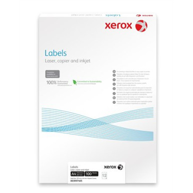 XEROX Etikett, univerzális, 210x297 mm, XEROX, 100 etikett/csomag