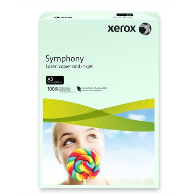 XEROX Másolópapír, színes, A3, 80 g, XEROX "Symphony", világoszöld (pasztell)