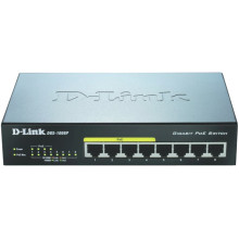 D-LINK DGS-1008P/E 8 Port Gigabit Ethernet PoE Switch 8xport.Fémház.8xGigabit.4xPoE ports