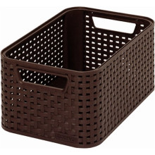 Rattan hatású kosár, 7l, sötétbarna, CURVER