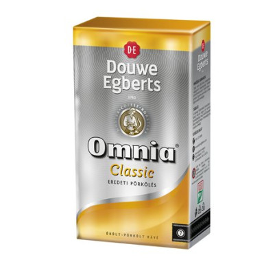 Kávé, pörkölt, őrölt, vákuumos csomagolásban, 250 g,  DOUWE EGBERTS "Omnia"