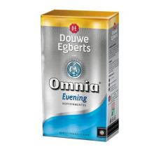 Kávé, pörkölt, őrölt, vákuumos csomagolásban, 250 g,  DOUWE EGBERTS "Omnia Evening", Koffeinmentes