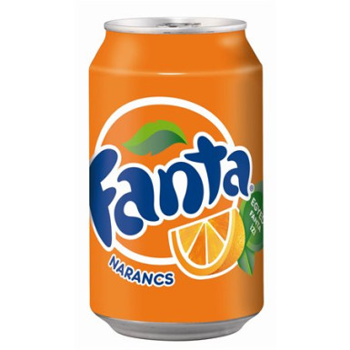 Üdítőital, szénsavas, 0,33 l, dobozos, FANTA