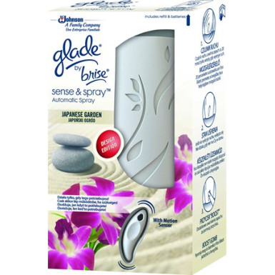 Illatosító készülék utántöltő, 18 ml, GLADE by brise "Sense&Spray, japán kert