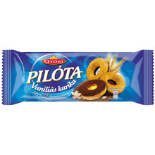 Vaníliás karika, 150 g, GYŐRI "Pilóta", tejcsokoládés