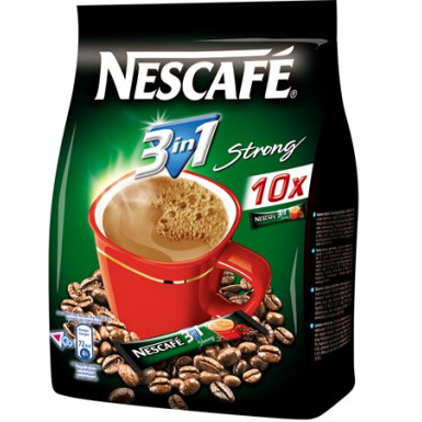 Instant kávé stick, 10x18 g, strong, NESCAFÉ "3in1"