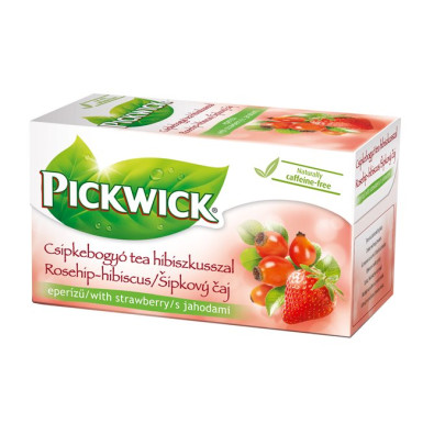 Herba tea, 20x2,5 g, PICKWICK, eperízű csipkebogyó hibiszkusszal