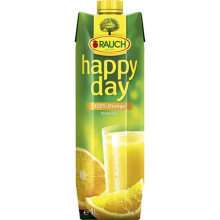 Gyümölcslé, 100%, 1 l, RAUCH "Happy day", narancs