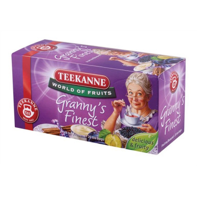 Gyümölcstea 20x2,5 g, TEEKANNE "Granny Finest", szilvás-fahéjas