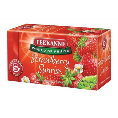 Gyümölcstea 20x2,5 g, TEEKANNE "Srawberry Sunrrise", eper