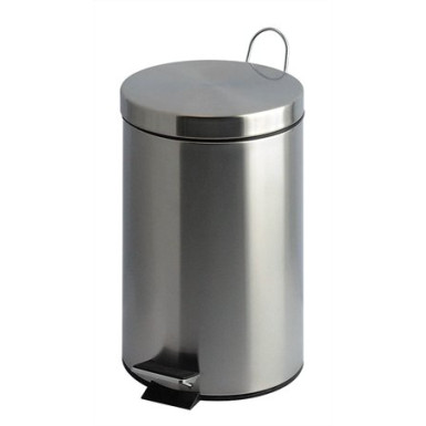 Pedálos szemetes, fém, 20 l, VEPA BINS, króm