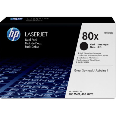 HP CF280XD (80XD) Duo Black Toner