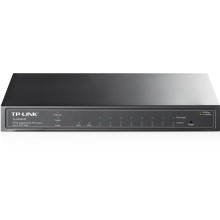 TP-Link TL-SG2210P 8-Port Gigabit Smart PoE Switch with 2 SFP Slots 8xport,Fémház,8xGigabit