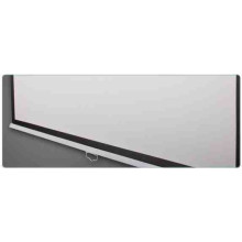 FUNSCREEN Matt White Rollo 180x180 cm Format 1:1 Black tokkal