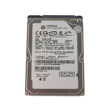 Hitachi 160GB 7200RPM 2.5" SATA Winchester  - használt