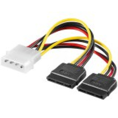 Power cable Molex/2xSATA 15cm AK-CA-16