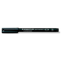 STAEDTLER Alkoholos marker, OHP, 1-2,5 mm, STAEDTLER "Lumocolor 314 B", fekete