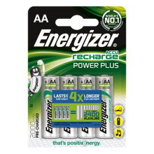 ENERGIZER Tölthető elem, AA ceruza, 4x2000 mAh, ENERGIZER "Power Plus"