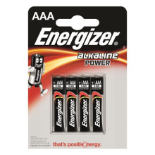 ENERGIZER Elem, AAA mikro, 4 db, ENERGIZER "Alkaline Power"