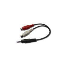 Audio kábel Jack 3.5mm apa 2x RCA Aljzat  , 0.2m, CCA-406