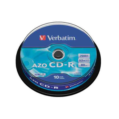 CDR Verbatim 80"  52x 10db/henger