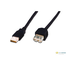 Assmann USB 2.0 hosszabbító kábel 3m fekete /AK-300202-030-S/