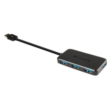 Transcend USB3.0 HUB (4 port, fekete)