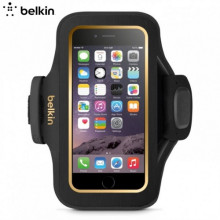 BELKIN BELKIN SLIMFIT PLUS tok álló, karra rögzíthető (fényvisszaverő csík) FEKETE/ARANY F8W634BTC00 gyári