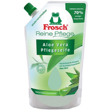 FROSCH Folyékony szappan utántöltő, 0,5 l, FROSCH, aloe vera