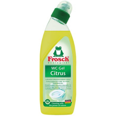 FROSCH WC tisztítógél, 750 ml, FROSCH, citrus