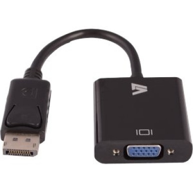 V7 - CABLES + ADAPTER DISPLAYPORT-VGA BLK