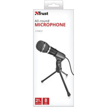 TRUST Starzz Microphone Mikrofon,3.5mm,Kábel:2,5m,Mikrofon,Black