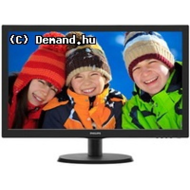 Philips LED Monitor 21.5", 223V5LHSB2/00 1920x1080, 16:9, 600:1, 200 cd/m˛, 5ms, VGA/HDMI, fekete 223V5LHSB2/00