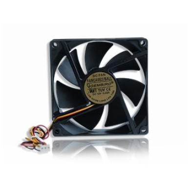 Gembird ventilátor ATX PC házhoz, 90x90mm, 3-pin, golyóscsapágy FANCASE2/BALL