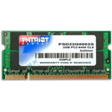 Patriot 2GB 800MHz DDR2 Non-ECC CL6 SODIMM PSD22G8002S