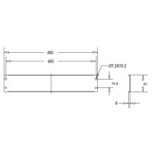 Linkbasic 19'' takaró panel 1U, szürke CFG01-B