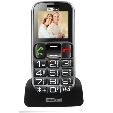 MaxCom MM462BB HU, Senior Phone GSM - Black-Silver MM462BBCZA HU