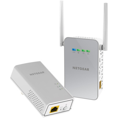 Netgear Powerline 1000Mbps AC650 1PT GbE Adapters Bundel + WiFi (PLW1000) PLW1000-100PES