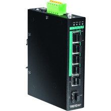 TRENDNET 5-PORT GGB POE+ DIN-RAIL SWITCH TI-PG541