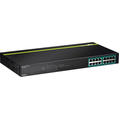 TRENDNET 16-PORT GREENNET GIGABIT POE+   TPE-TG160G