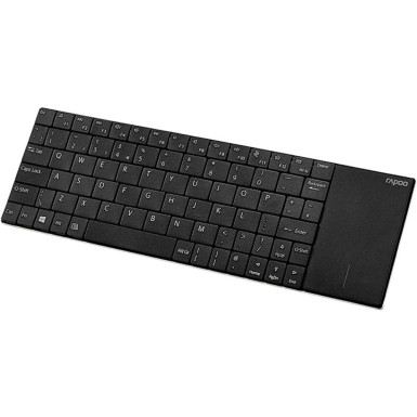 Rapoo E2710 vezeték nélküli billentyűzet+Touchpad fekete /157233/