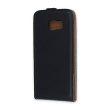 Leather case Elegance Sam. S6 Edge + fekete FE394446