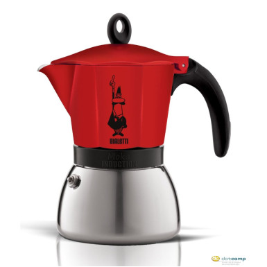 Bialetti Moka Induction 6 személyes kávéfőző piros