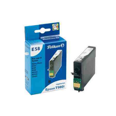 PELIKAN Epson T080140 Black tintapatron /359728 /Gr. 1608