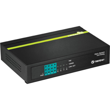 TRENDnet TPE-TG44G 8-PORT GREENNET GIGABIT POE SWITCH (4 POE 4 NON-POE)