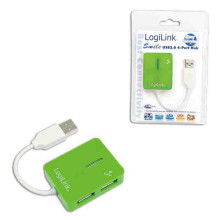 LOGILINK Smile USB 2.0 hub 4-port Green