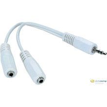 Gembird Adapter Stereo jack male 3.5 mm -- 2 x Stereo jack female 3.5 mm /CCA-415W/